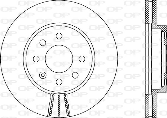 OPEN PARTS Тормозной диск BDR1984.20